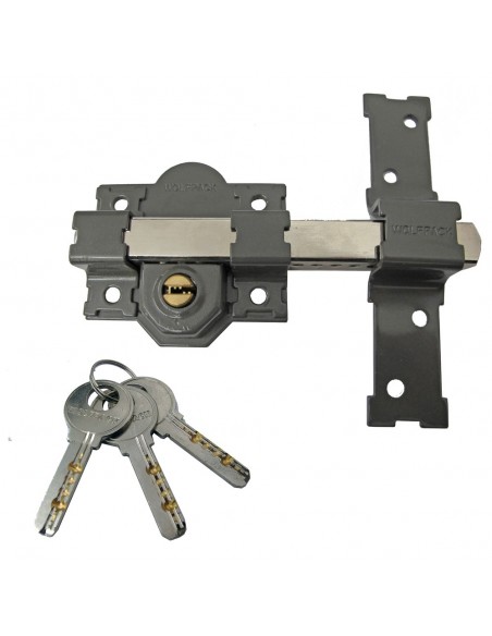 Cerrojo Wolfpack B-6 Llave Seguridad Ambos Lados