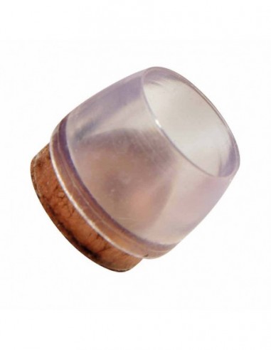 Contera Goma y Fieltro Transparente Ø18 mm. (Blister 8 Unidades)