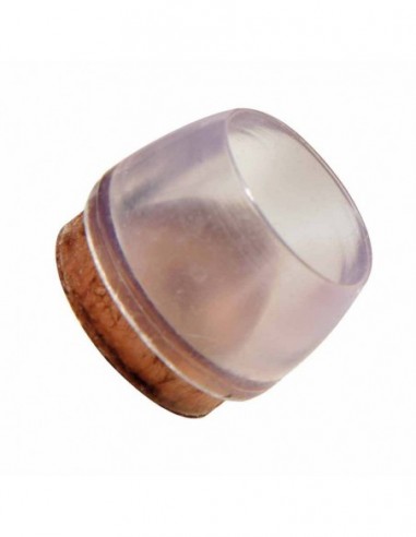 Contera Goma y Fieltro Transparente Ø20 mm. (Blister 8 Unidades)