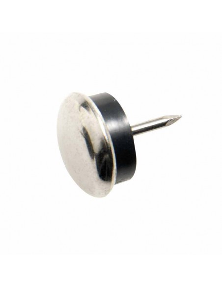 Deslizante Metal Goma Claro Ø20 (Blister 8 Unidades)