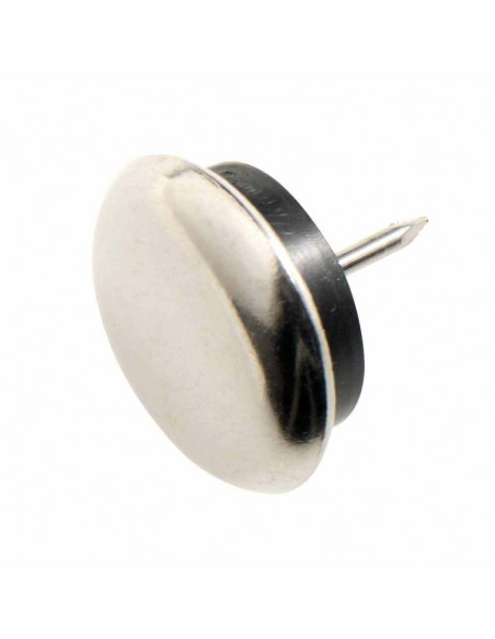 Deslizante Metal Goma Claro Ø30 (Blister 8 Unidades)