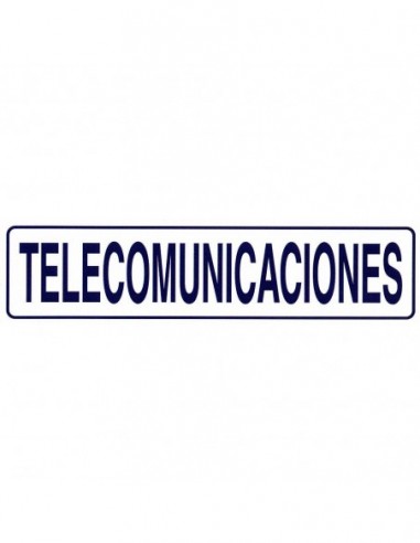 Rotulo Adhesivo 250x63mm Telecomunicaciones