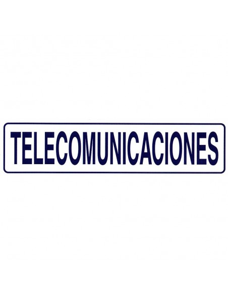 Rotulo Adhesivo 250x63mm Telecomunicaciones