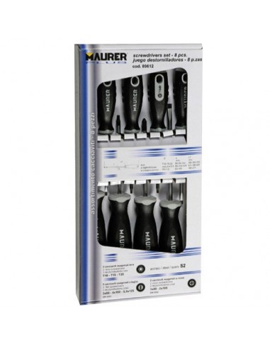 Juego Destornilladores Maurer 8 Piezas Profesional