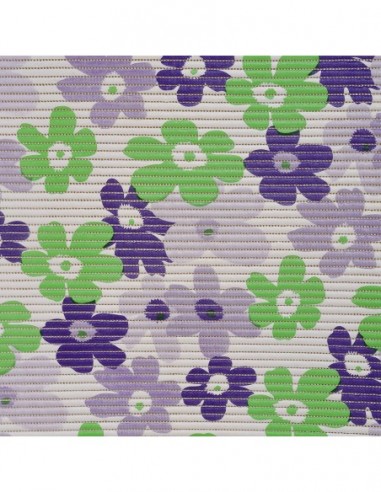 Antideslizante Multiusos Flores Moradas 65cmx15m
