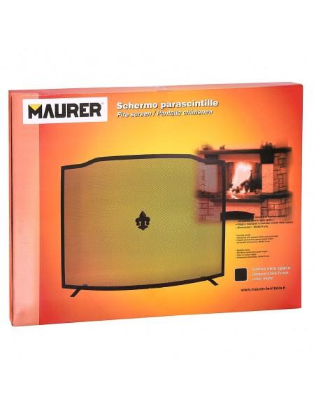 Pantalla Chimenea Negra  62x80cm 2