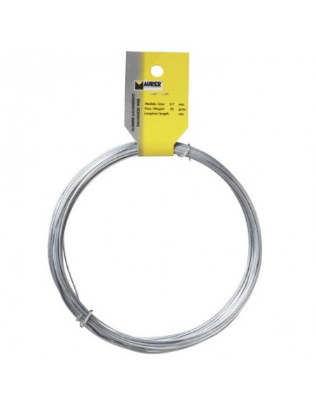 Alambre Galvanizado Maurer (Rollo 50 gramos) Nº 2/0