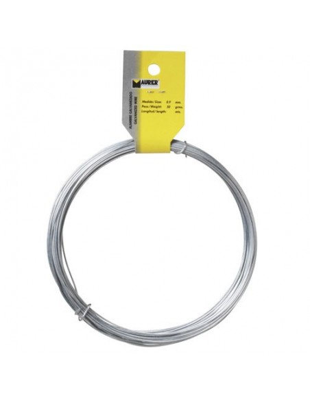 Alambre Galvanizado Maurer (Rollo 250 gramos) Nº 3/0
