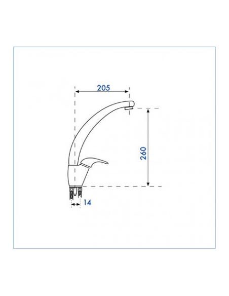 Monomando fregadero repisa serie 23 SM6 2