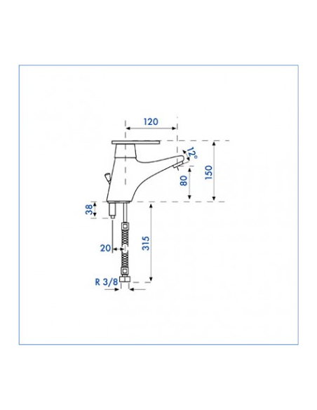 Monomando lavabo SM10 2