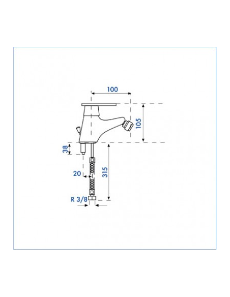 Monomando bide SM10 2