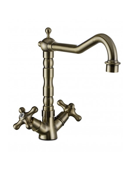 Monobloc fregadero repisa caño recto RUSTIC