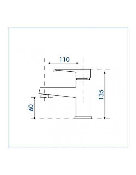 Monomando lavabo MURA 2