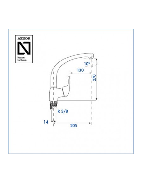 Monomando fregadero repisa serie 20 SM1 2
