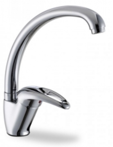 Monomando fregadero repisa serie 53 caño corformado LUXE