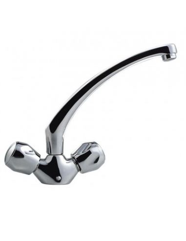 Monobloc fregadero repisa caño fundido ALBA