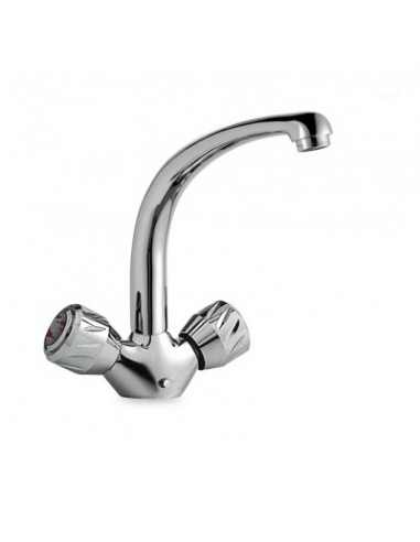Monobloc fregadero repisa caño fundido CARIBE