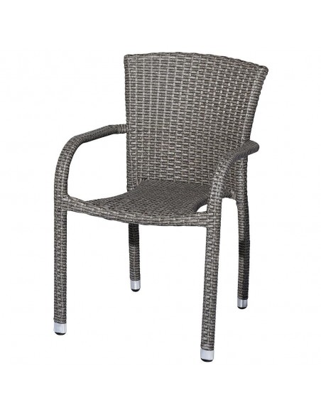 Silla Jardin Ratan Sciacca-S Con Brazos Natural
