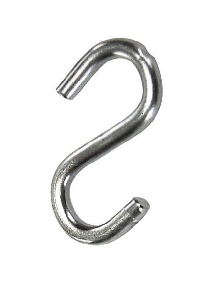 Gancho "S" Hierro Zincado  70 mm.   "Uso Doméstico" 2