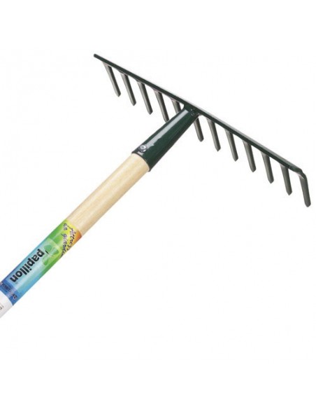 Rastrillo Jardin Papillon 14 Puas Mango de madera 130 cm.