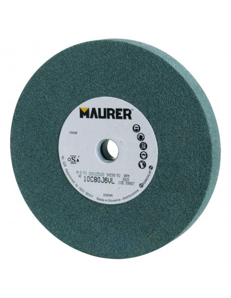 Muela Maurer Carburo De Silicio 200x25x20 mm. Grano 80