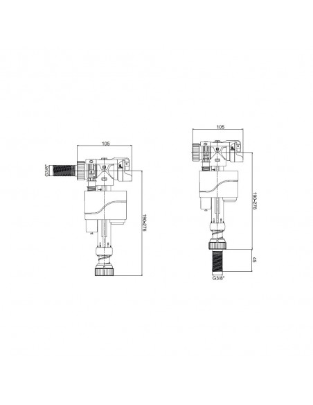 Grifo Flotador Compact Doble 2