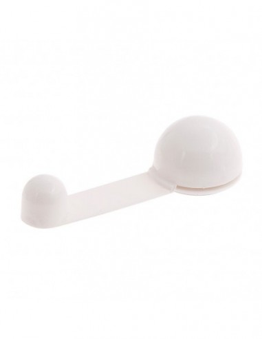Tope Puerta Adhesivo con Retenedor Blanco