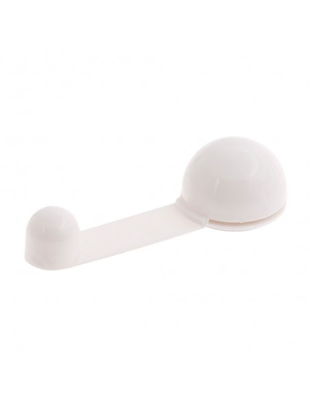 Tope Puerta Adhesivo con Retenedor Blanco