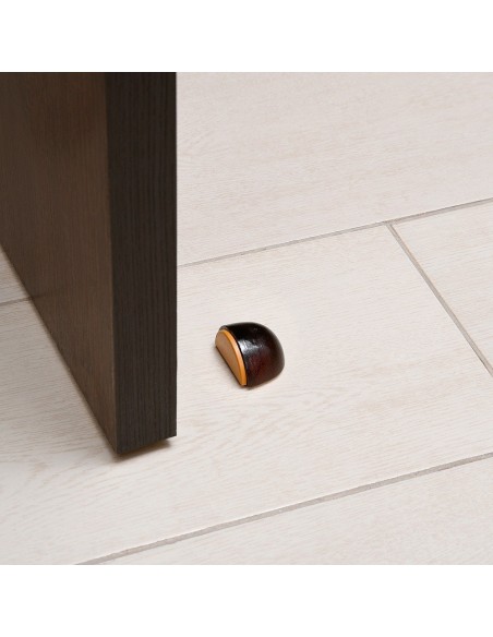 Tope Puerta Adhesivo Madera Media Luna Sapelly
