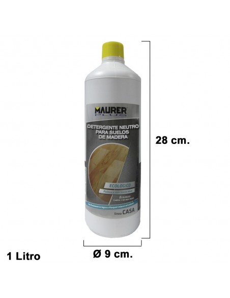 Parquet - Detergente detergente para suelos de madera, 1 litro : :  Salud y cuidado personal
