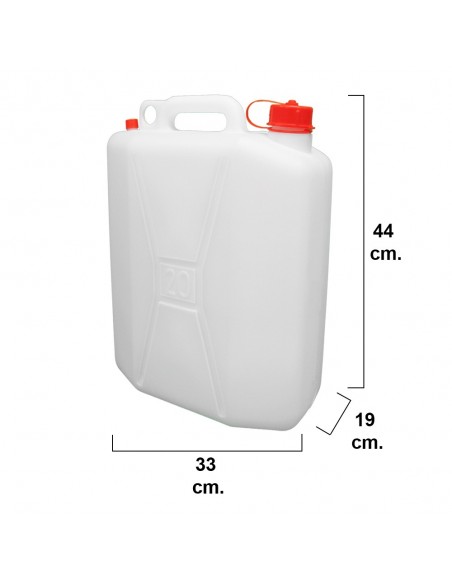 Bidon Garrafa Plastico Alimentario 20 Litros