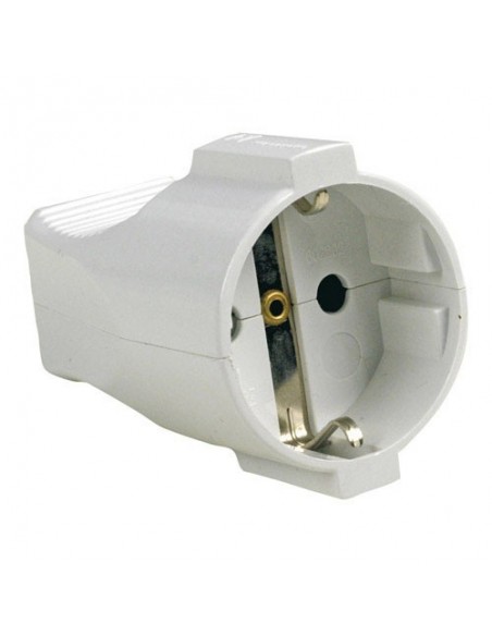Base Schuko 2p + T 16 A. Blanco 2