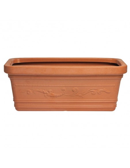 Macetero Terracota Resina Rectangular 100x45 cm.