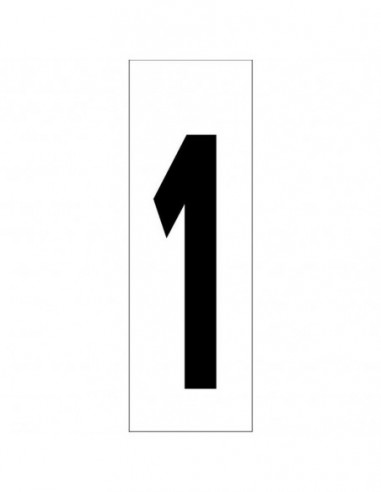 Numero Adhesivo 46x140 mm.   Nº 1