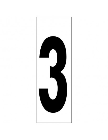 Numero Adhesivo 46x140 mm.   Nº 3