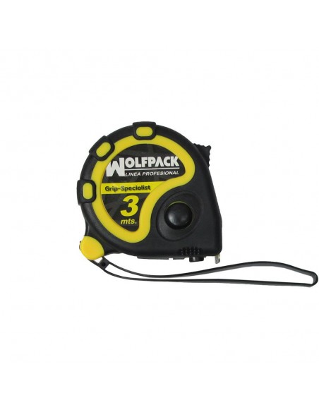 Flexometro Wolfpack Grip Special Con Freno 3 metros
