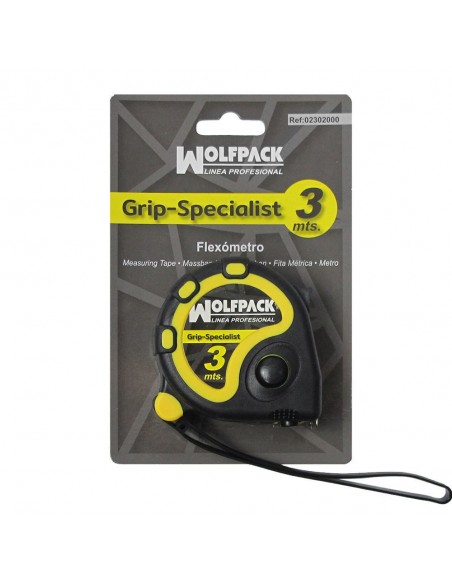 Flexometro Wolfpack Grip Special Con Freno 3 metros 2