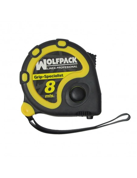 Flexometro Wolfpack Grip Special Con Freno 8 metros