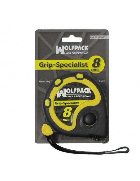 Flexometro Wolfpack Grip Special Con Freno 8 metros 2