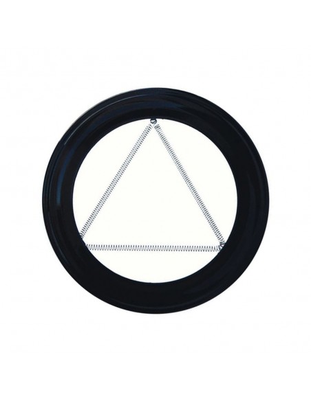 Plafon Embellecedor Estufa Pellet Vitrificado Negro 80 mm.