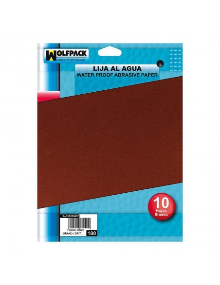 Lija Agua Grano 240 (Pack 10 Pliegos)