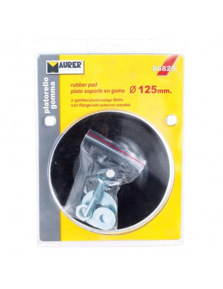Plato Maurer Caucho 125 mm. Para Taladro 2
