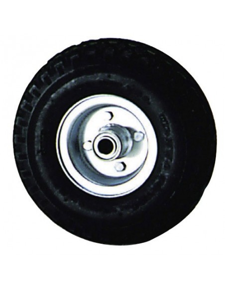 Rueda Carretilla Sacos Neumática llanta galvanizada  20 mm.