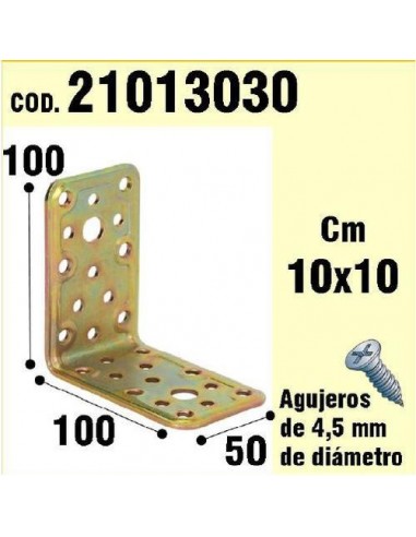 Soporte Para Madera Ángulo  50x 100x 100 mm.
