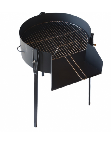 ESTUFAS GARCIA Barbacoa Redonda 60 CM Chapa con Soporte para Paella