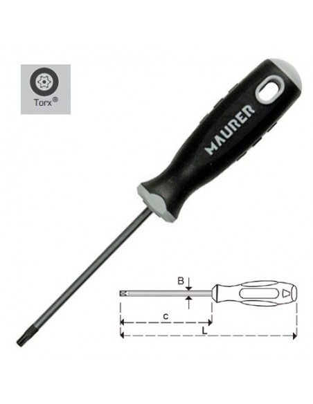Destornillador Maurer Torx  6x 80
