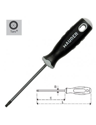 Destornillador Maurer Torx  7x 80