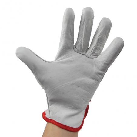 Guantes Piel FLOR 11" Con...