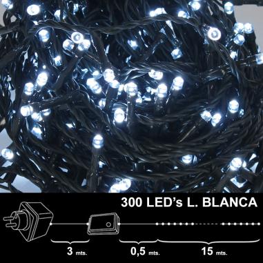 Luces Navidad 300 Leds Luz Blanca...