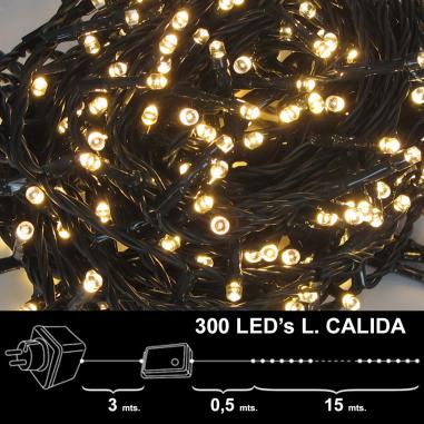 Luces Navidad 300 Leds Luz Calida...